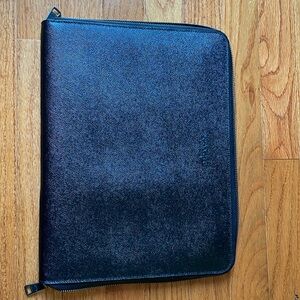 Coach black notebook portfolio